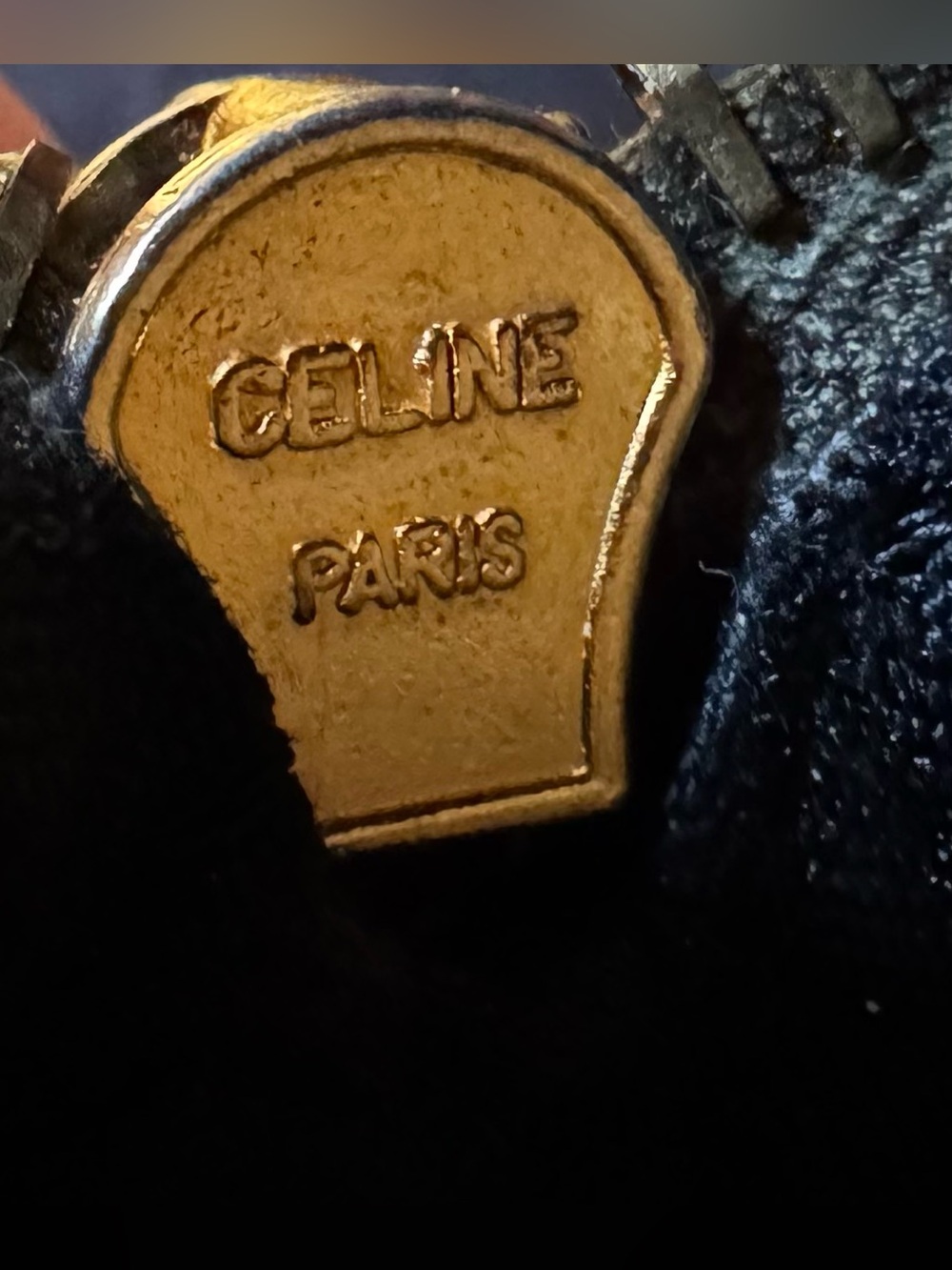 🧡 VINTAGE Celine C Sulky Monogram Canvas Distressed Barrel Bag - RARE 🧡 - Picture 6 of 15
